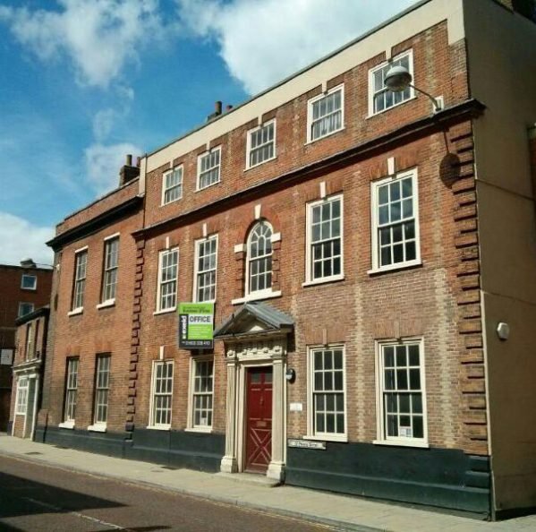 Georgian period office building in Norwich city centre