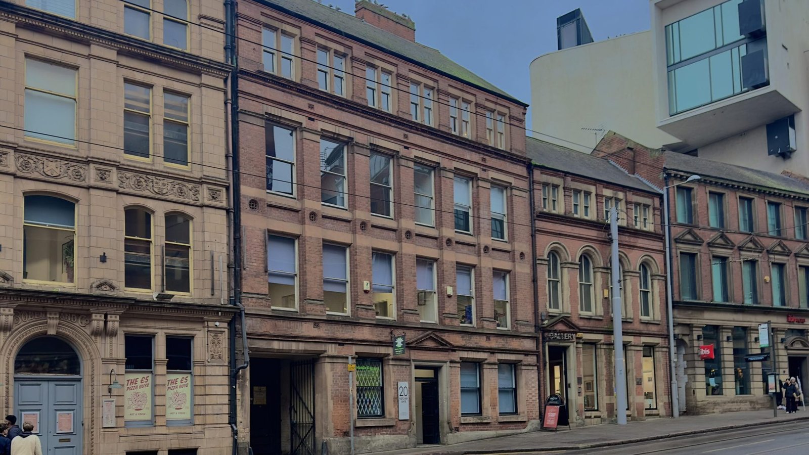 Exterior of 20 Fletcher Gate business centre in Nottingham